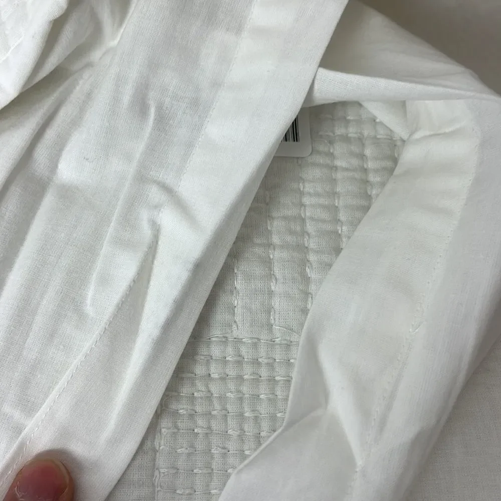 Pottery Barn Grid stitched sham